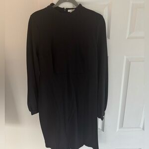 Boden Long sleeve black dress